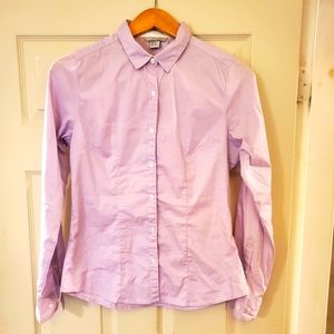 H&M Women's Purple Dress Shirt